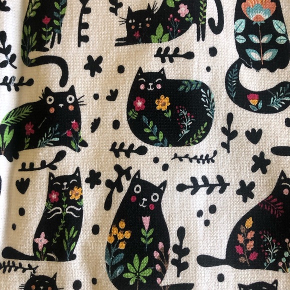 ⭐️New Colorful Cat Print Kitchen Towels Set of Two 100% Cotton - Picture 6 of 12